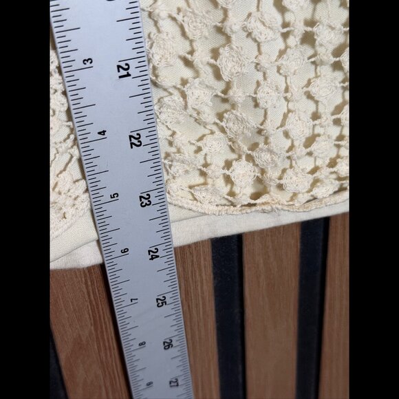 Cynthia Rowley Lace Tank Top XS Womens Ivory Sleeveless Shirt - Picture 4 of 6